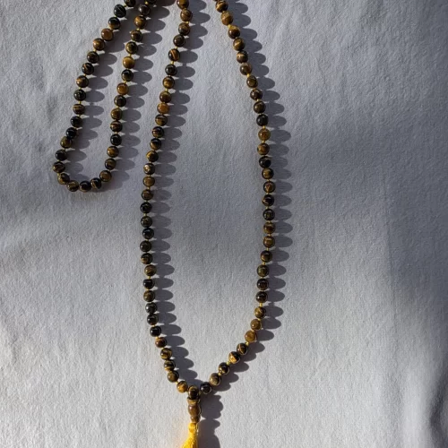 Tiger-eye Mala Necklace